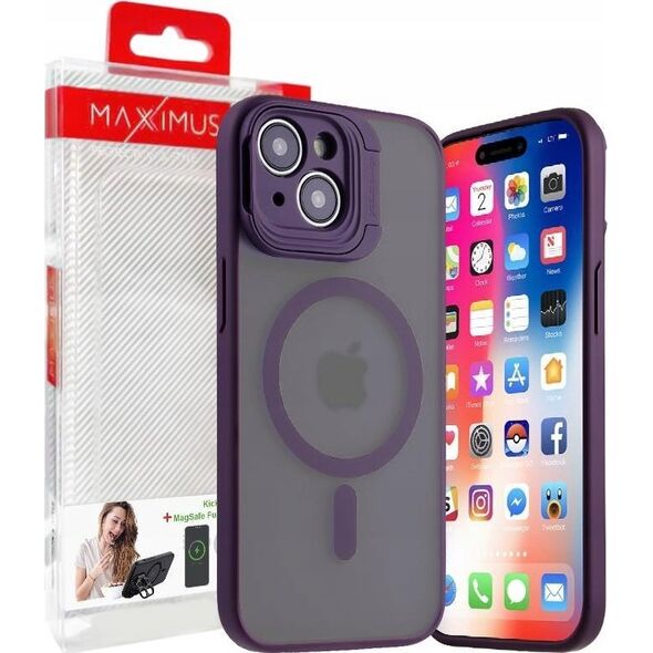 Maxximus MX KICKSTAND MAGSAFE IPHONE 15 PRO MAX 6.7, PURPLE / FIOLETOWY 14115247 5901313091721