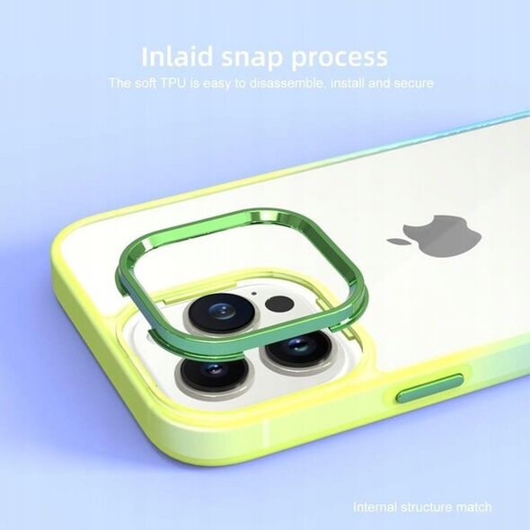 Maxximus MX RAINBOW IPHONE 15 PRO (6.1) LIME-BLUE / ZIELONO-NIEBIESKI 14115250 5901313079644