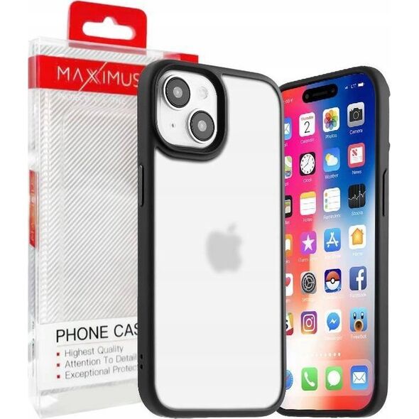 Maxximus MX RIBBED CAM IPHONE 15 PLUS (6.7) BLACK / CZARNY 14115253 5901313091332