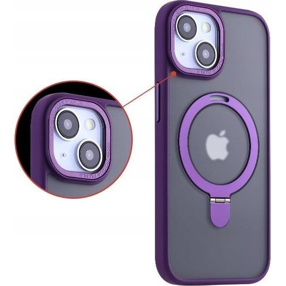 Maxximus MX KICKSTAND MAGSAFE CIRCLE IPHONE 15 PRO MAX (6.7), PURPLE / FIOLETOWY 14115263 5901313091967