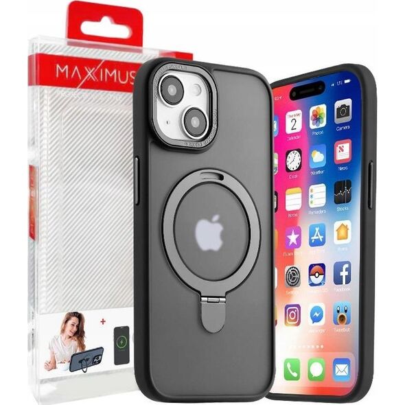 Maxximus MX KICKSTAND MAGSAFE CIRCLE IPHONE 14 PLUS (6.7), BLACK / CZARNY 14115267 5901313091790