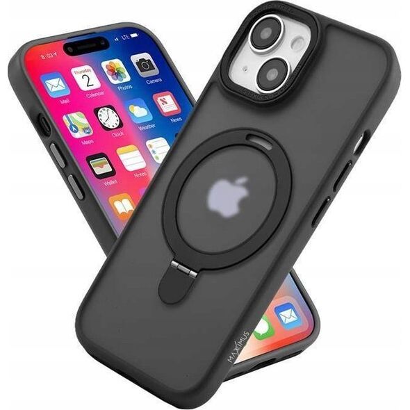 Maxximus MX KICKSTAND MAGSAFE CIRCLE IPHONE 15 PLUS (6.7), BLACK / CZARNY 14115268 5901313091899