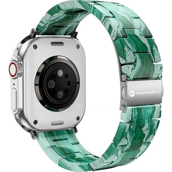 ForCell FORCELL F-DESIGN FA04 pasek żywiczny marmurkowy do APPLE Watch 38 / 40 / 41 mm zielony 14116691 5903396291487