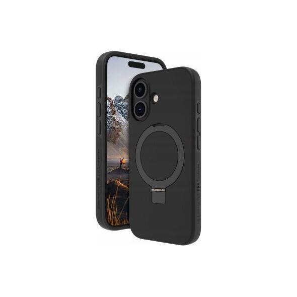 dbramante dbramante1928 Iceland Ultra D3O MS Kick - obudowa ochronna z podstawką do iPhone 16 kompatybilna z MagSafe (black) 14118796 5711428062901
