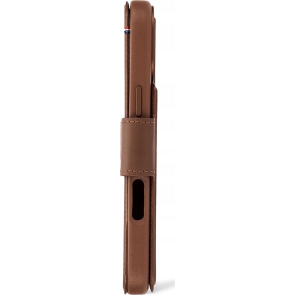 Decoded Decoded Leather Detachable Wallet - skórzana obudowa ochronna do iPhone 16 Pro kompatybilna z MagSafe (tan) 14118833 8721145001272