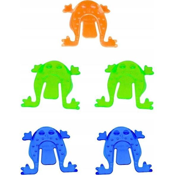 LeanToys Gra Zręcznościowa Skaczące Żabki Miseczka Kolorowe 14119418 5905991028482