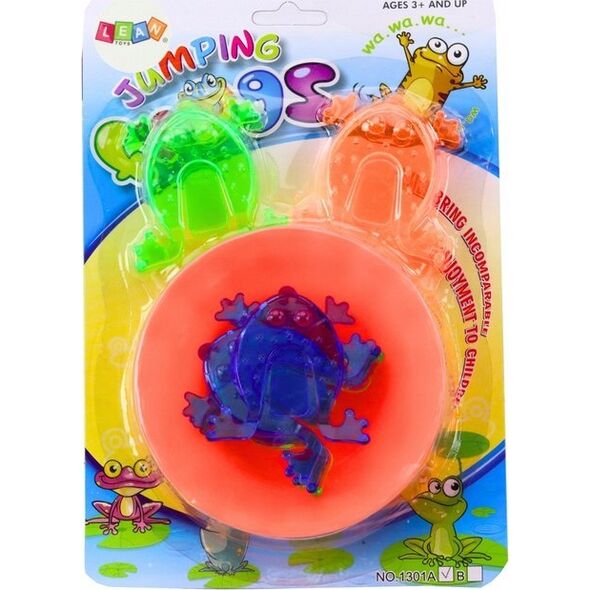LeanToys Gra Zręcznościowa Skaczące Żabki Miseczka Kolorowe 14119418 5905991028482