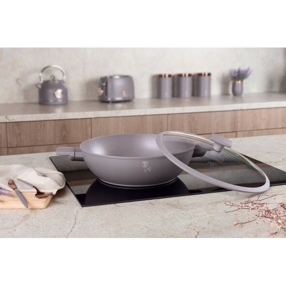 Patelnia Berlinger Haus WOK TYTANOWY Z POKRYWĄ 30cm BERLINGER HAUS BH-8095 TAUPE 14121634 5999108469329