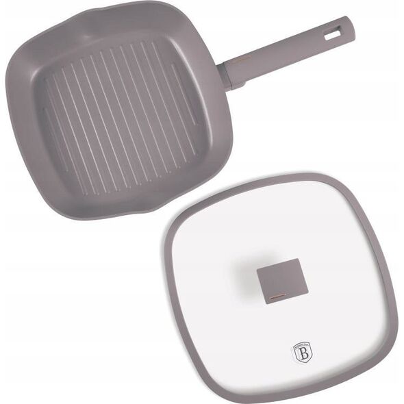Patelnia Berlinger Haus PATELNIA GRILLOWA TYTANOWA Z POKRYWĄ 28cm BERLINGER HAUS BH-8097 TAUPE 14121649 5999108469367