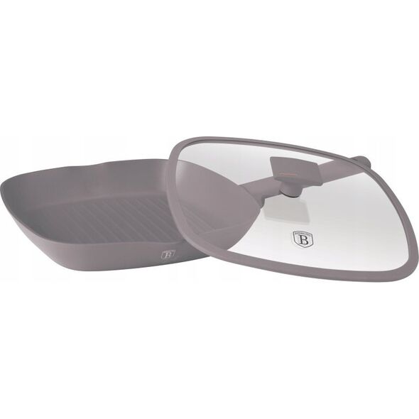 Patelnia Berlinger Haus PATELNIA GRILLOWA TYTANOWA Z POKRYWĄ 28cm BERLINGER HAUS BH-8097 TAUPE 14121649 5999108469367