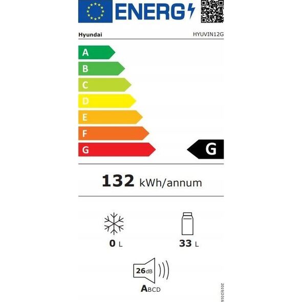 Chłodziarka do wina Hyundai VIN12G winiarka wolnostojąca 14125562 8590393305070