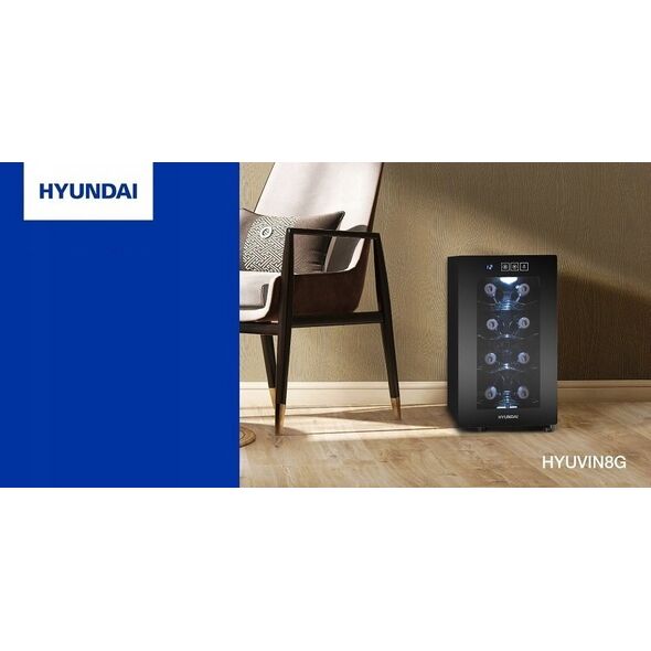 Chłodziarka do wina Hyundai VIN8G winiarka wolnostojąca 14125565 8590393305087