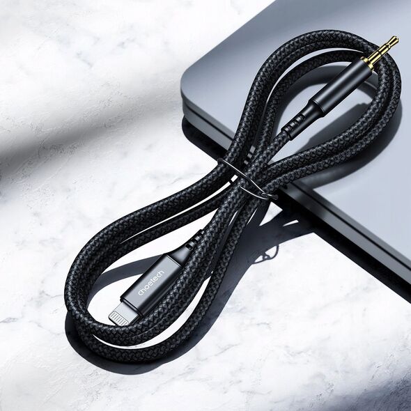 Choetech Kabel Choetech AUX009 Lighting / mini jack 3.5mm 2 m - czarny 14127397 6932112104168