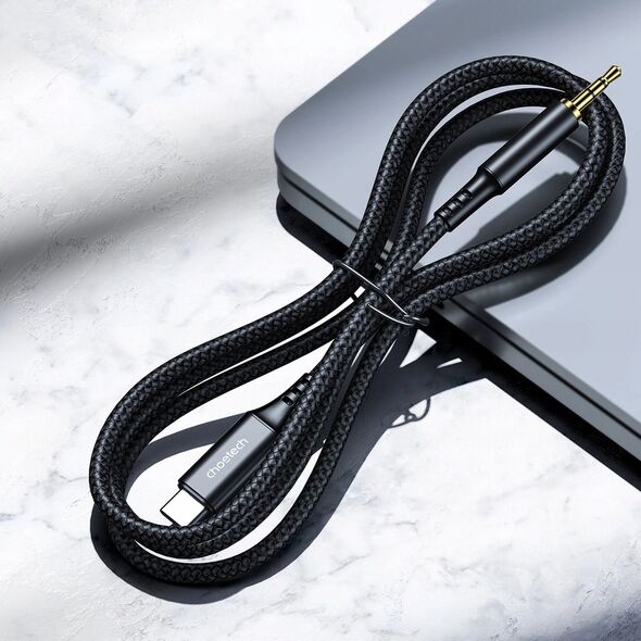 Choetech Kabel Choetech AUX006 USB-C / mini jack 3.5mm 1 m - czarny 14127403 6932112103093