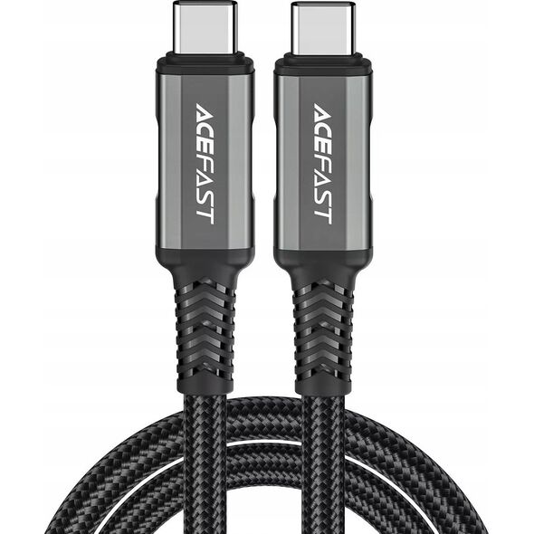 Kabel USB Acefast Kabel Acefast C1-09 USB-C / USB-C USB4 PD3.1 5A 1m - szaro-czarny 14127420 6974316282631