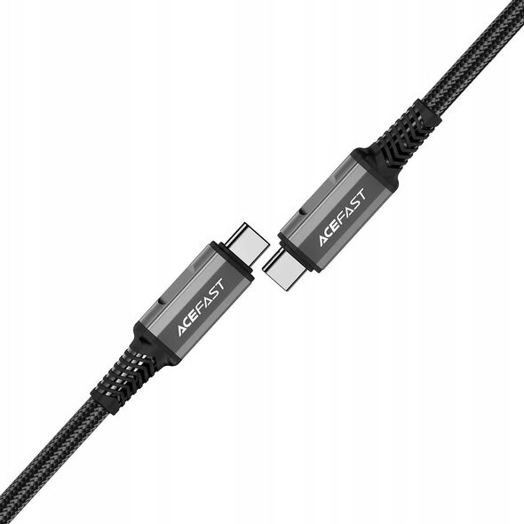 Kabel USB Acefast Kabel Acefast C1-09 USB-C / USB-C USB4 PD3.1 5A 1m - szaro-czarny 14127420 6974316282631