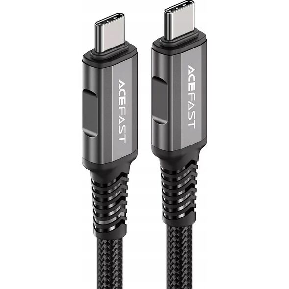 Kabel USB Acefast Kabel Acefast C1-09 USB-C / USB-C USB4 PD3.1 5A 1m - szaro-czarny 14127420 6974316282631