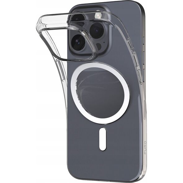 Puro Etui silikonowe Puro 03 Mag MagSafe do iPhone 16 Pro - przezroczyste 14127440 8018417484995