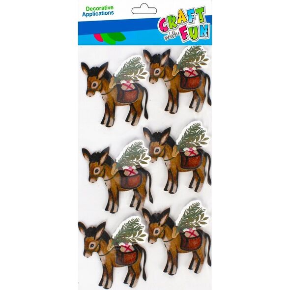 Craft with Fun OZDOBA BN NAKLEJKI 3D OSIOLEK 6SZT CF 12/288 14127998 5908275174240