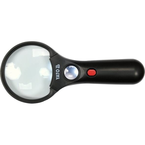 Yato YATO LUPA DWIE SOCZEWKI 3x/45x PODŚWIETLENIE LED 14128367 5906083090844