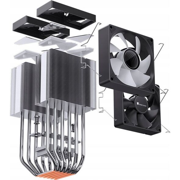 Chłodzenie CPU Jonsbo CPU Cooler JONSBO CR-1400 DV2 Black 14131824 6970620553627
