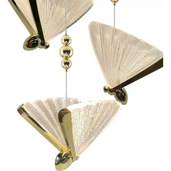 Lampa wisząca Light Prestige Light Prestige Mariposa LP-1715/3P lampa wisząca zwis elegancka designerska motyle 3x24W LED CCT 3000-4000-6000K złota 14133368 5907629279440
