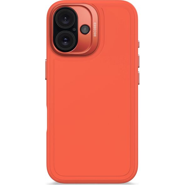 Decoded Decoded AntiMicrobial Silicone Stacks Backcover - silikonowa obudowa ochronna do iPhone 16 kompatybilna z MagSafe (tangerine) 14133909 8721145001494