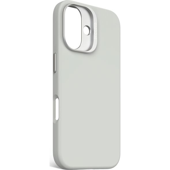Decoded Decoded AntiMicrobial Silicone Backcover - silikonowa obudowa ochronna do iPhone 16 kompatybilna z MagSafe (stone gray) 14133927 8721145000862
