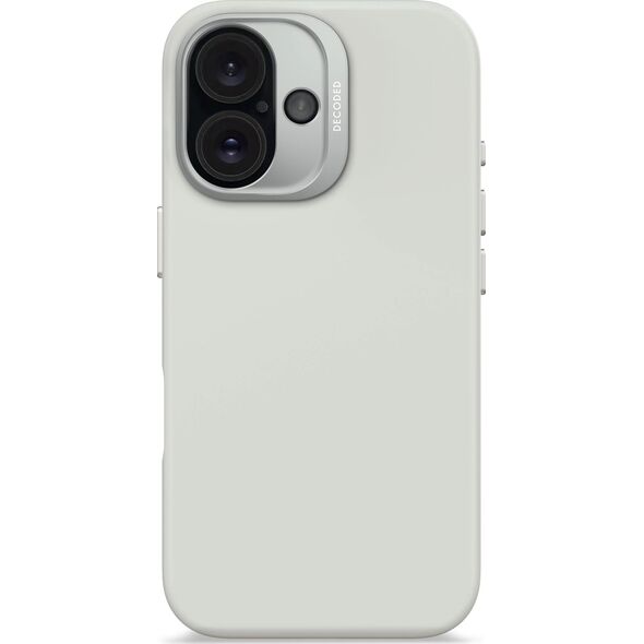 Decoded Decoded AntiMicrobial Silicone Backcover - silikonowa obudowa ochronna do iPhone 16 kompatybilna z MagSafe (stone gray) 14133927 8721145000862