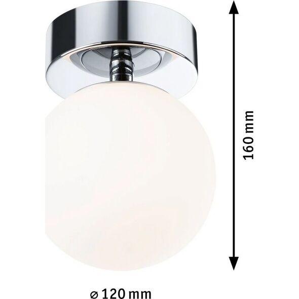 Lampa sufitowa Paulmann Lampa sufitowa łazienkowa GOVE LED 5W 400lm 3000K IP44 230V chrom satyna / metal 14137146 4000870710647