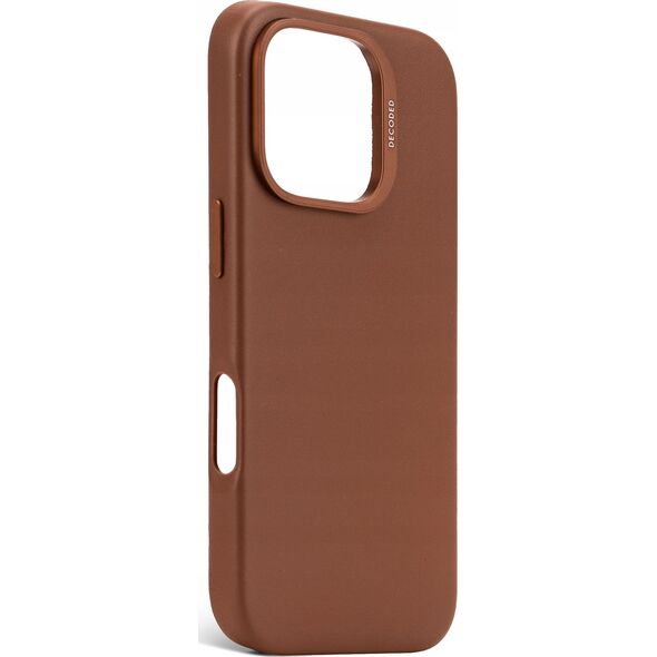 Decoded Decoded Leather Backcover - skórzana obudowa ochronna do iPhone 16 Pro kompatybilna z MagSafe (tan) 14137817 8721145001234