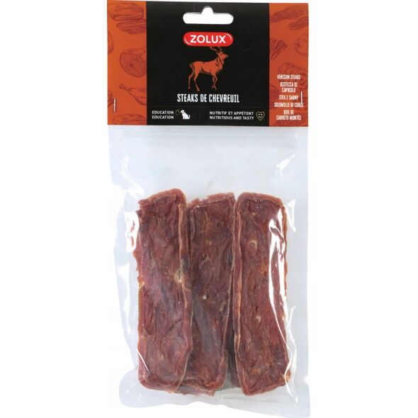 Zolux ZOLUX Przysmak naturalny dla psa Stek z sarny 60 g 14137888 3336024828984