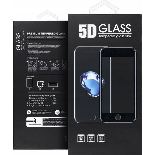 5D Full Glue Tempered Glass - do iPhone 16 Pro Max (Privacy) czarny 14138146 5903396311482