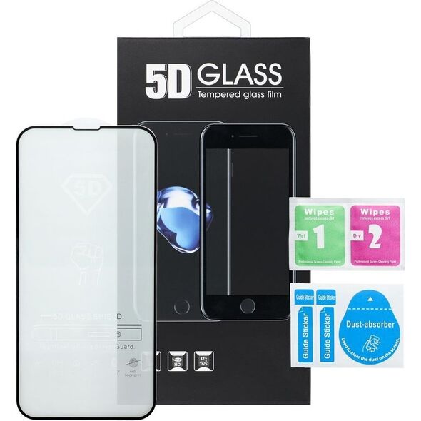5D Full Glue Tempered Glass - do iPhone 16 Pro Max (Privacy) czarny 14138146 5903396311482