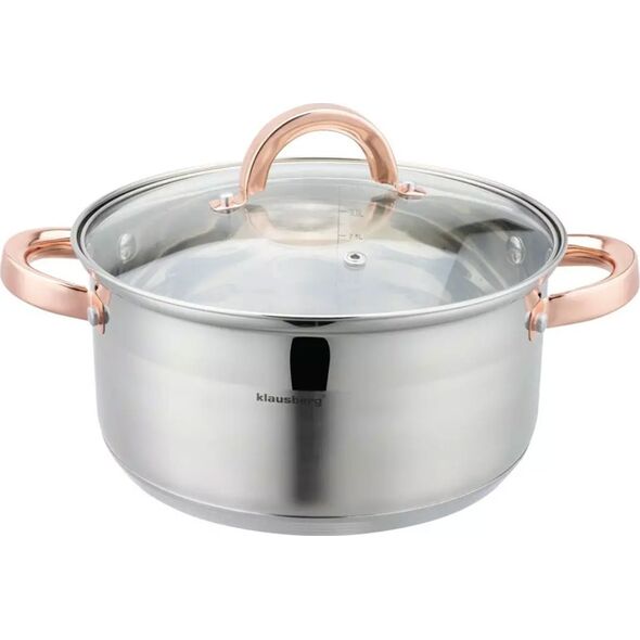 Klausberg GARNEK NA PARĘ KLAUSBERG 4 ELEM. 24cm KB-7735 ROSE GOLD 14141434 5908287277359