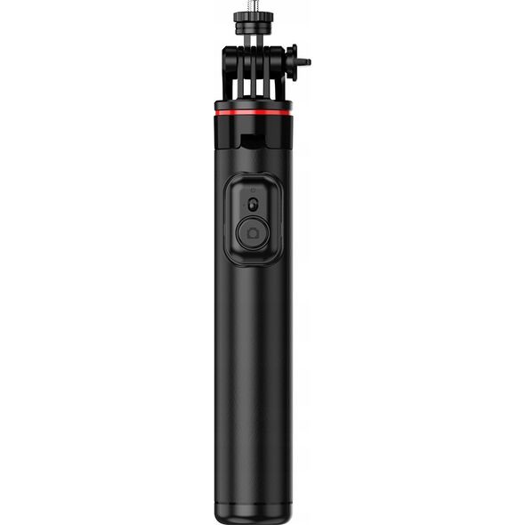 Selfie stick Hurtel Selfie stick WC12YDS teleskopowy tripod 1.3m ze stopu aluminium z podwójną lampą i uchwytem na telefon - czarny 14146938 5907769360633