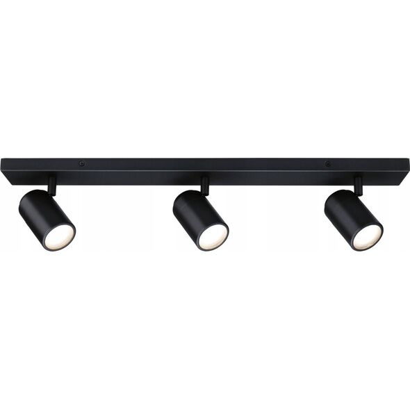 Lampa sufitowa Paulmann Oprawa ścienno sufitowa ZYLI GU10 max. 3x10W IP44 230V czarny metal / metal 14148864 4000870667774