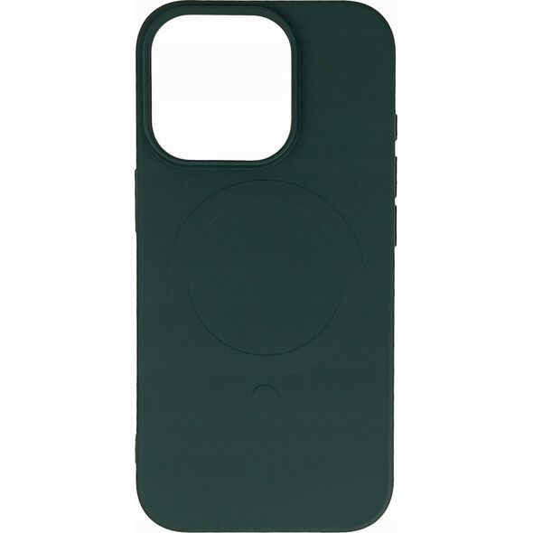 Hurtel Etui Liquid Silicone Case MagSafe na iPhone 16 Pro - ciemnozielone 14150666 5907769363436