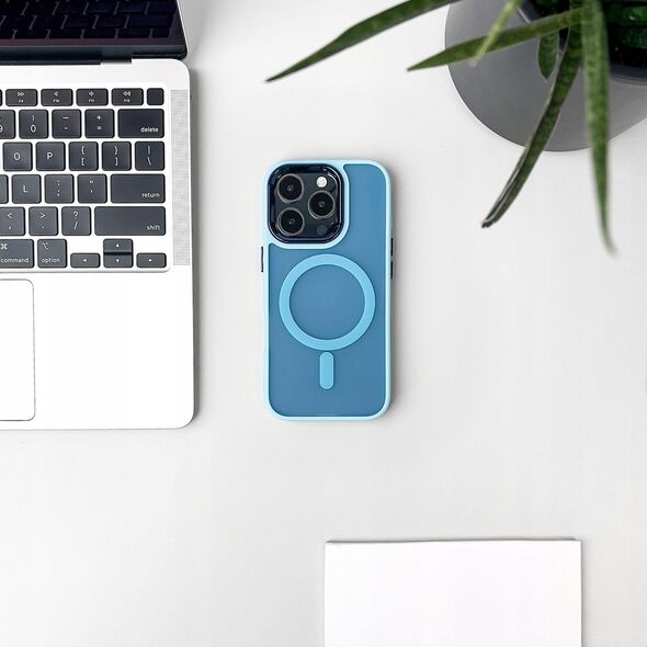 Hurtel Etui Magnetic Collection MagSafe na iPhone 16 Plus - jasnoniebieskie 14150694 5907769363658