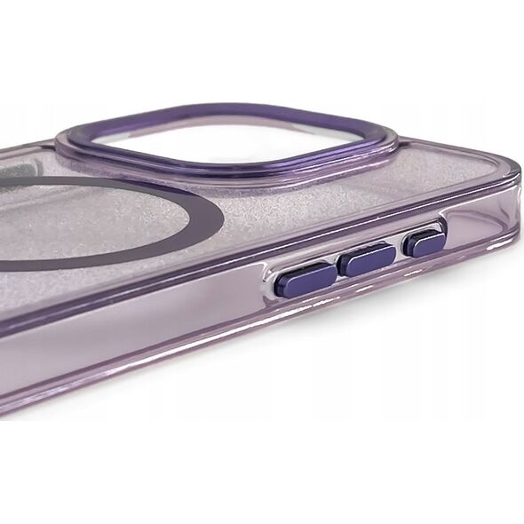 Hurtel Etui Glitter Case MagSafe na iPhone 16 - fioletowe z brokatem 14150698 5907769363979
