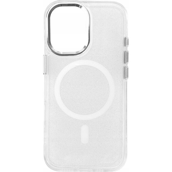 Hurtel Etui Glitter Case MagSafe na iPhone 16 Plus - białe z brokatem 14150710 5907769363900