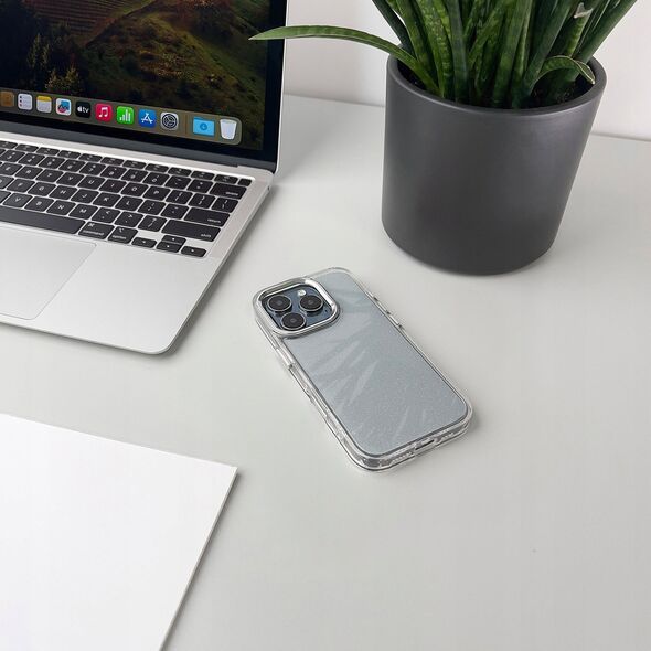 Hurtel Etui Glitter Case na iPhone 16 Pro - przezroczyste z brokatem 14150716 5907769364051