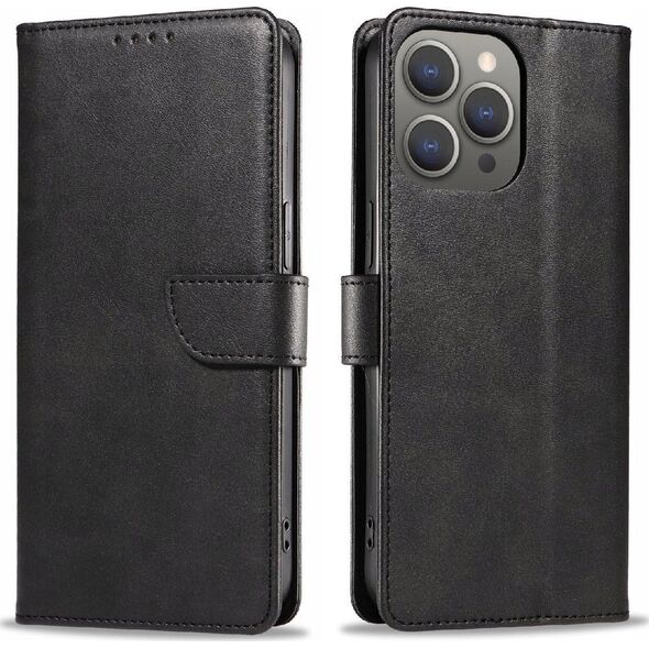 Hurtel Etui Leather Book Case na iPhone 16 Pro Max - czarne 14150717 5907769364099