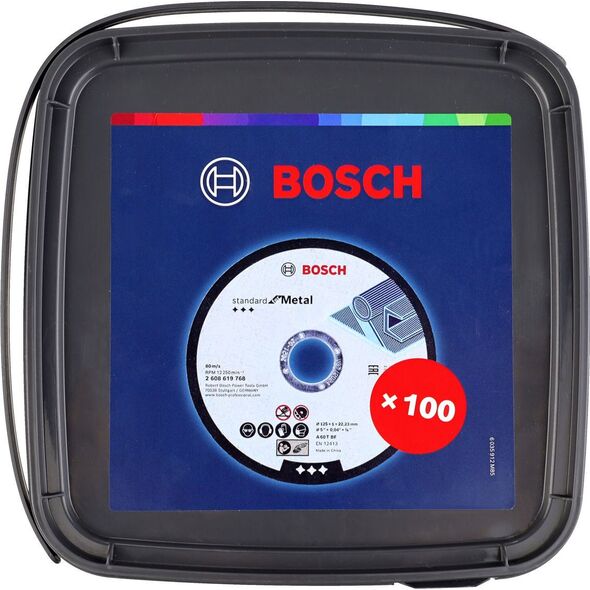 Bosch BOSCH TARCZA MET.125mm x 1,0mm x 22mm STANDARD FOR METAL /100szt. WIADERKO 14151740 4059952721453