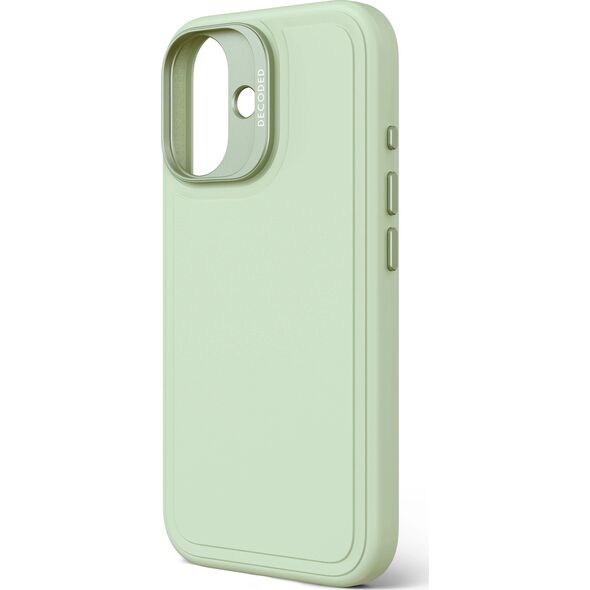 Decoded Decoded AntiMicrobial Silicone Stacks Backcover - silikonowa obudowa ochronna do iPhone 16 kompatybilna z MagSafe (mist green) 14156975 8721145001500