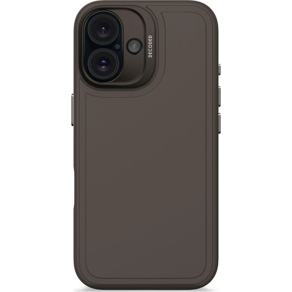 Decoded Decoded AntiMicrobial Silicone Stacks Backcover - silikonowa obudowa ochronna do iPhone 16 kompatybilna z MagSafe (phantom) 14156978 8721145001463