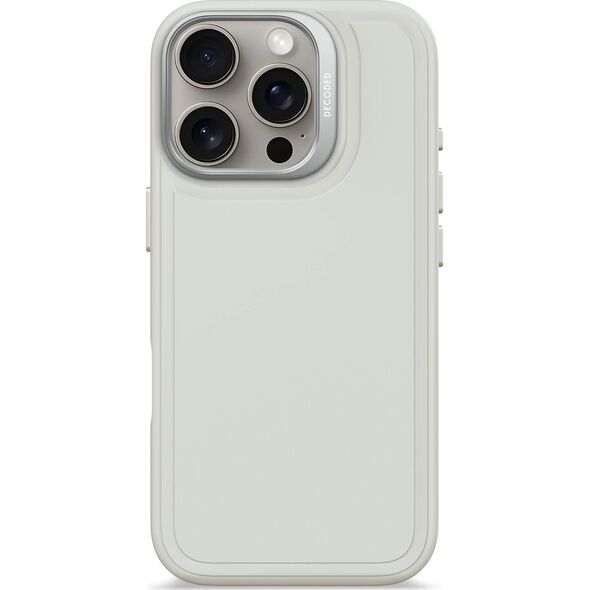 Decoded Decoded AntiMicrobial Silicone Stacks Backcover - silikonowa obudowa ochronna do iPhone 16 Pro kompatybilna z MagSafe (stone gray) 14156987 8721145001531