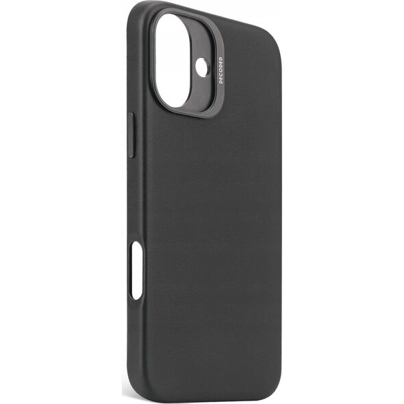 Decoded Decoded Leather Backcover - skórzana obudowa ochronna do iPhone 16 Plus kompatybilna z MagSafe (black) 14156988 8721145001302