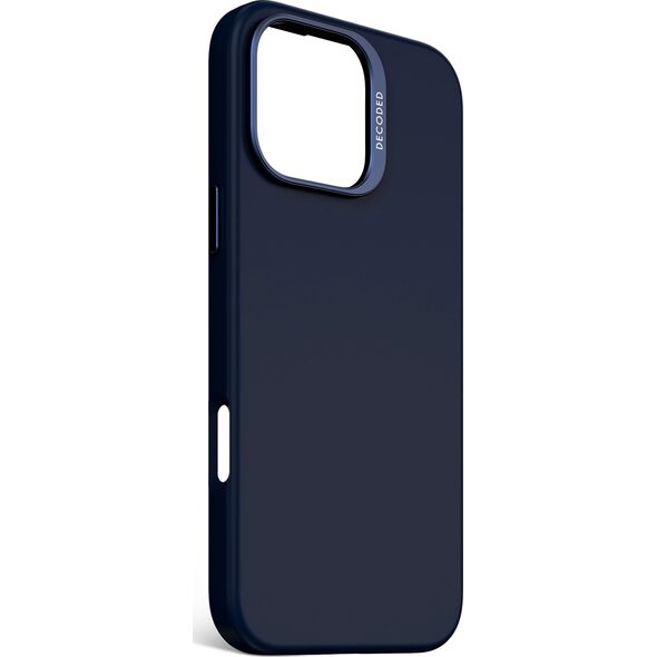 Decoded Decoded AntiMicrobial Silicone Backcover - silikonowa obudowa ochronna do iPhone 16 Pro Max kompatybilna z MagSafe (blue print) 14156991 8721145001098