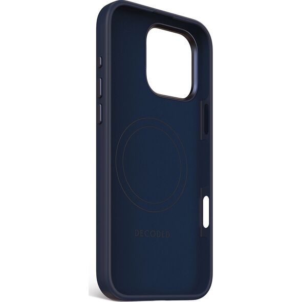 Decoded Decoded AntiMicrobial Silicone Backcover - silikonowa obudowa ochronna do iPhone 16 Pro Max kompatybilna z MagSafe (blue print) 14156991 8721145001098